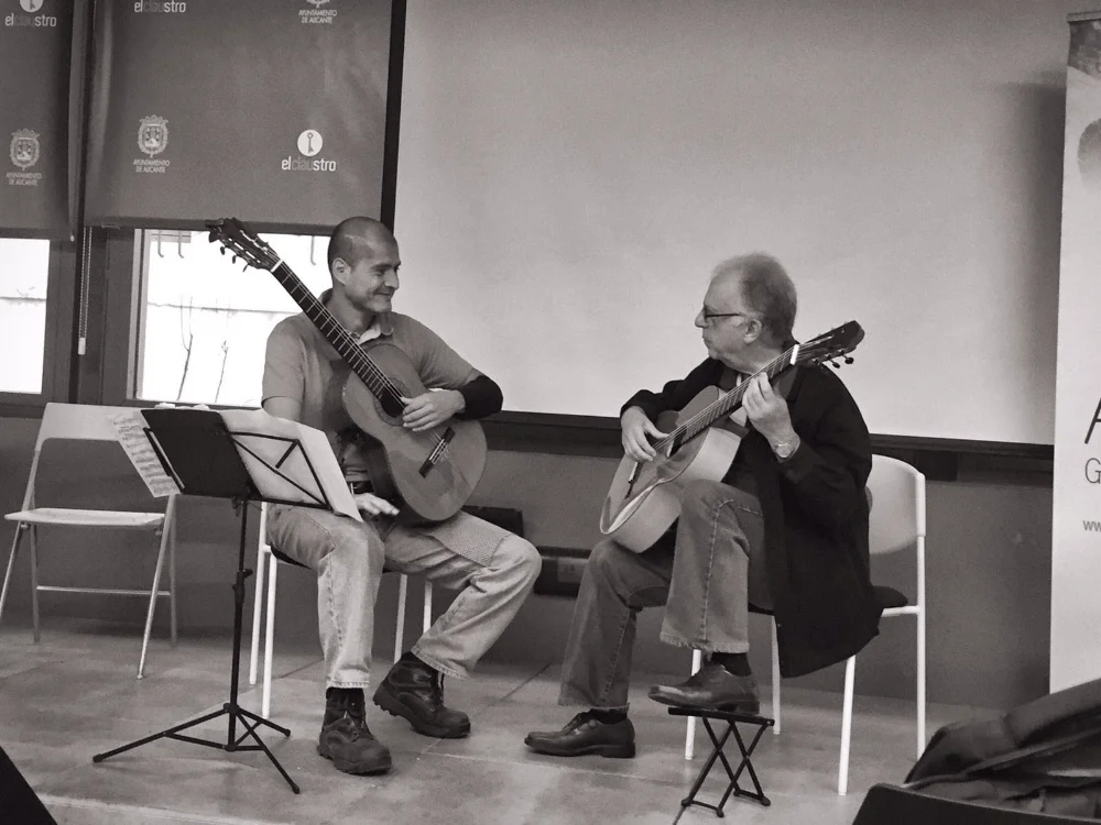 Con Pepe Romero
