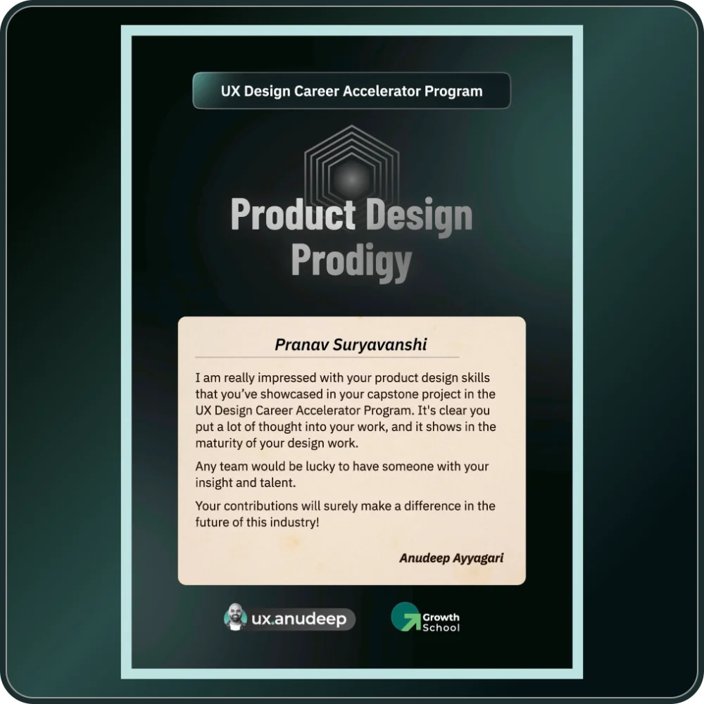 Product Design Prodigy Award
