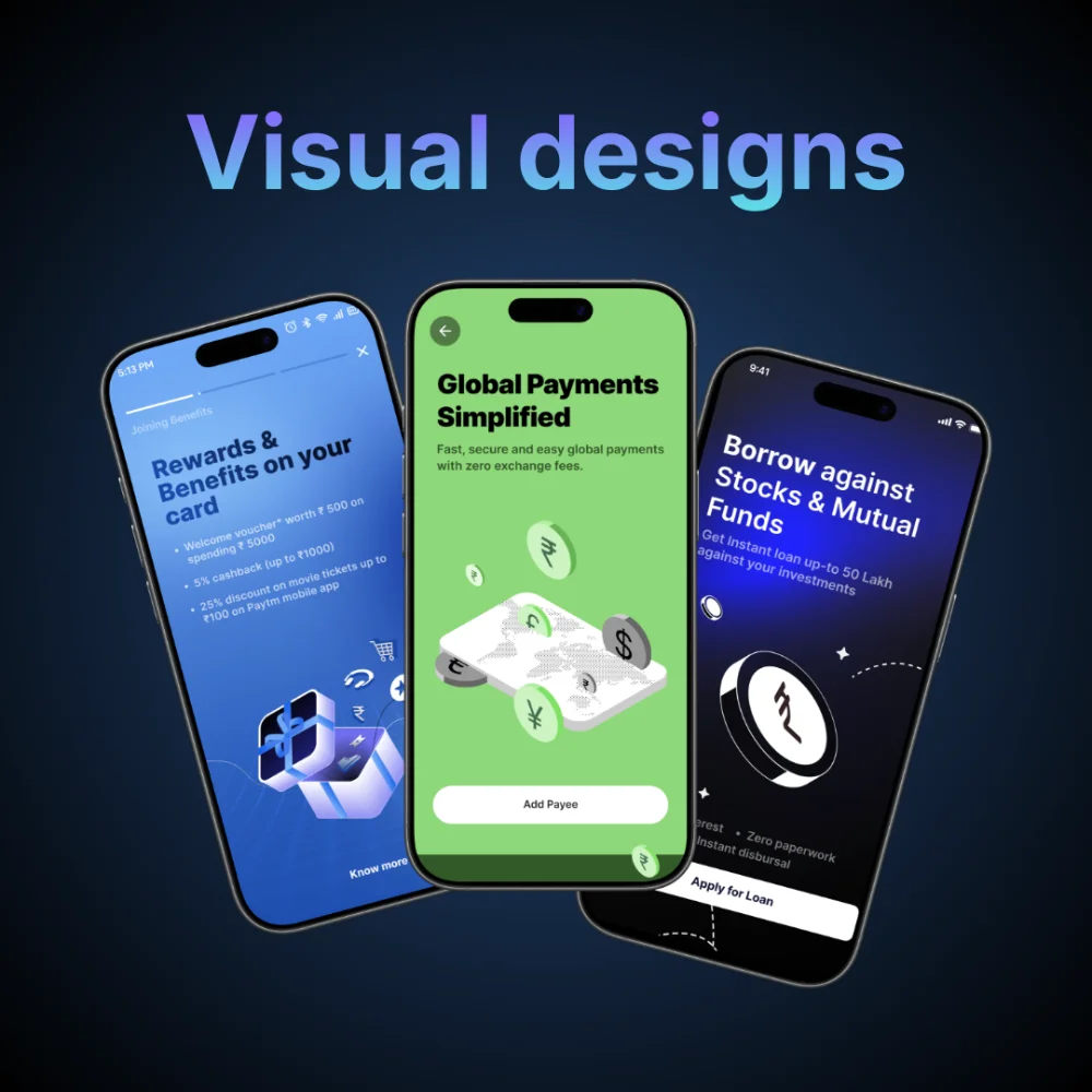 Figma dump of my visual designs