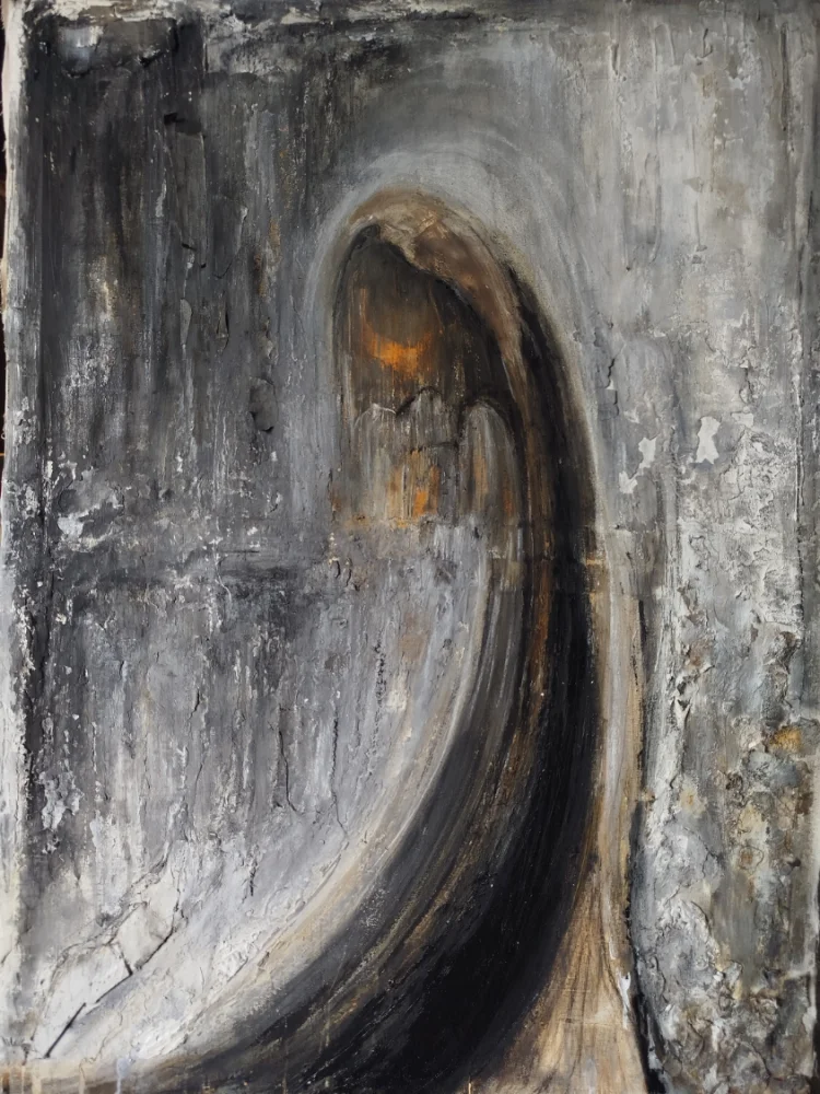 self/ mixed media . 100x70cm