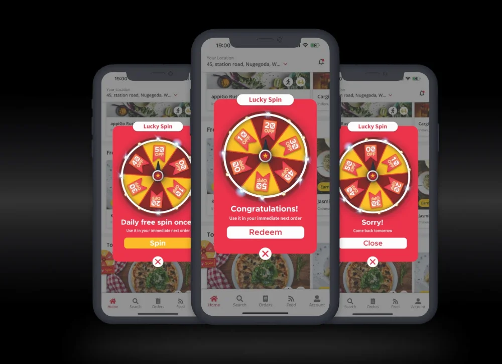 Popup- Fortune wheel design