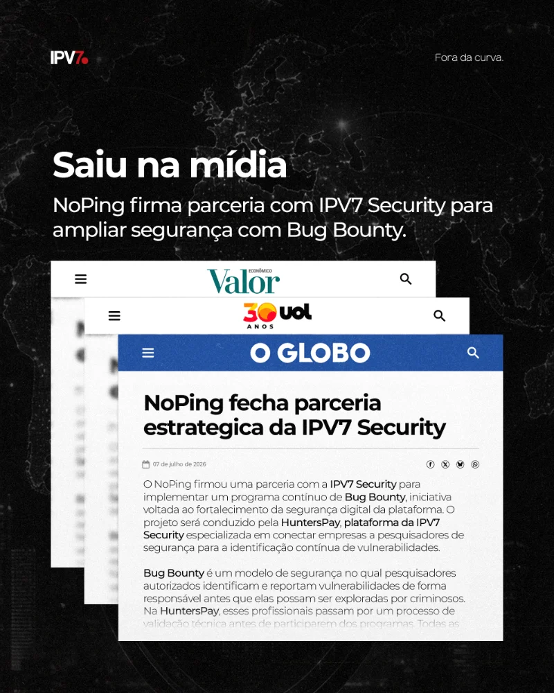 NoPing fecha parceria estratégica da IPV7 Securit