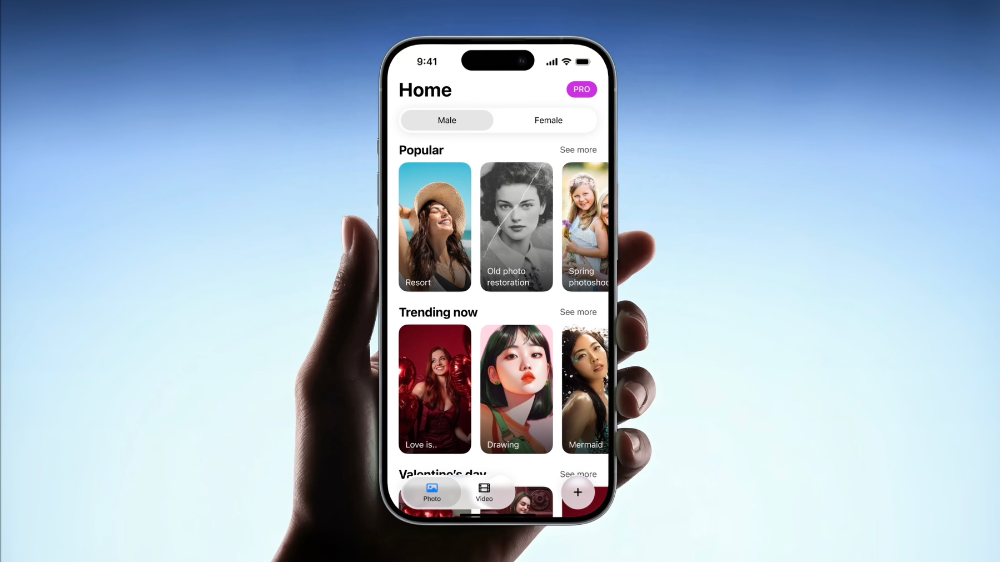 AI Photo & Video generation mobile app